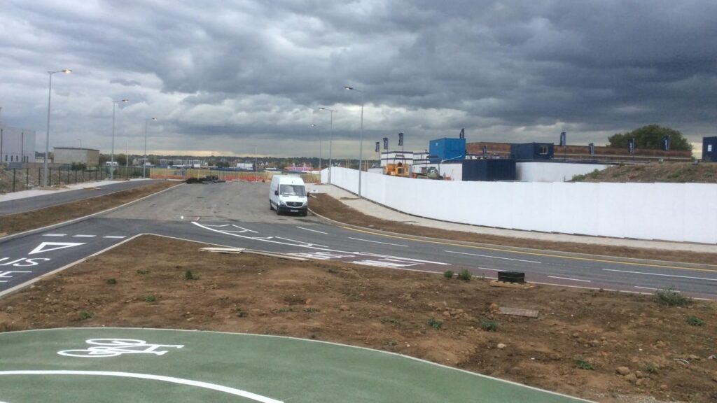 Barking Riverside - Timber Hoarding and Advertising
