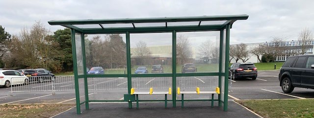 Three-bay Centurion shelter installed at Priory School, Hertfordshire