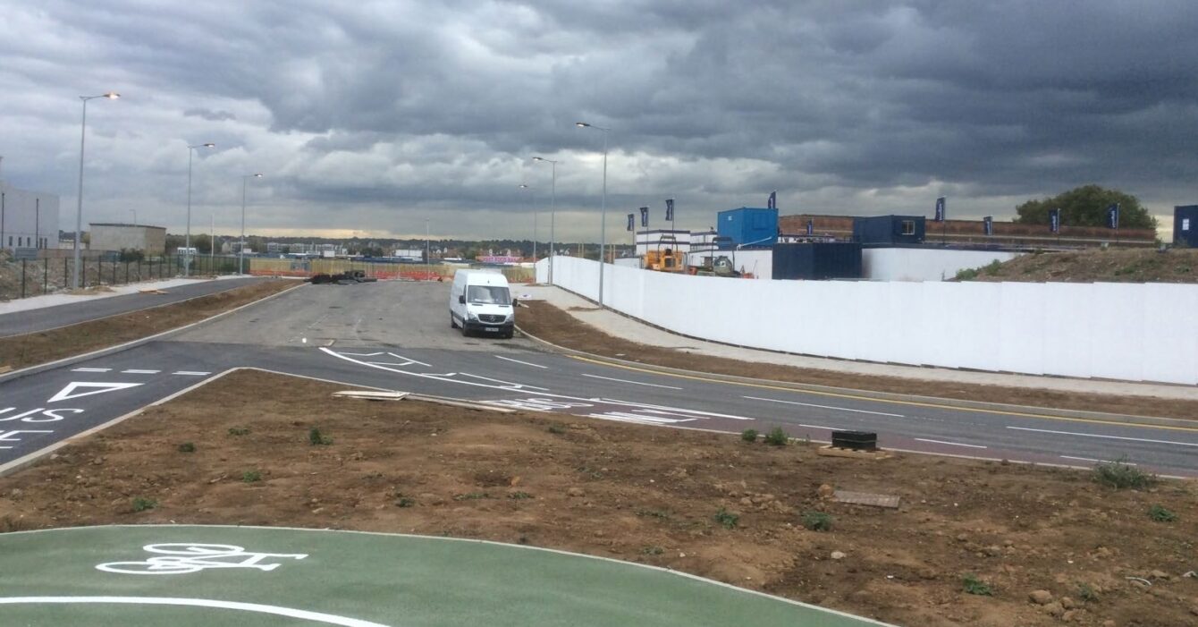 Barking Riverside: Timber Hoarding and Advertising