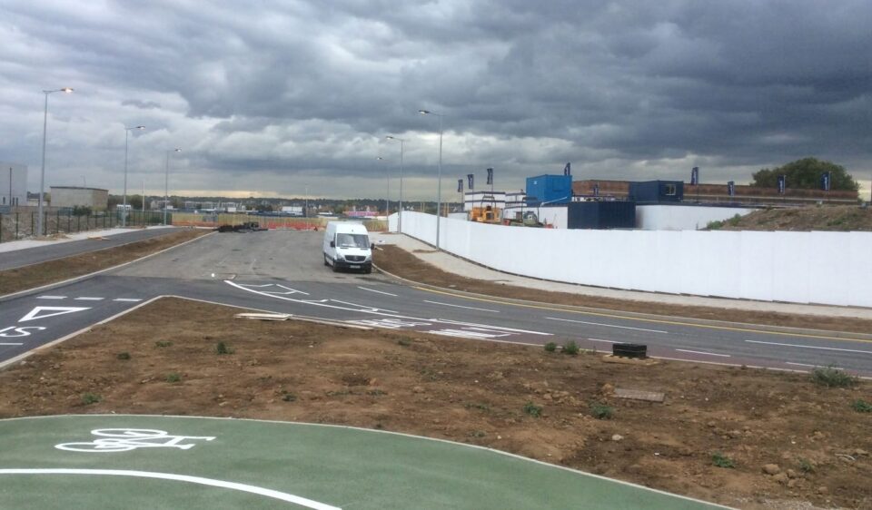 Barking Riverside - Timber Hoarding and Advertising
